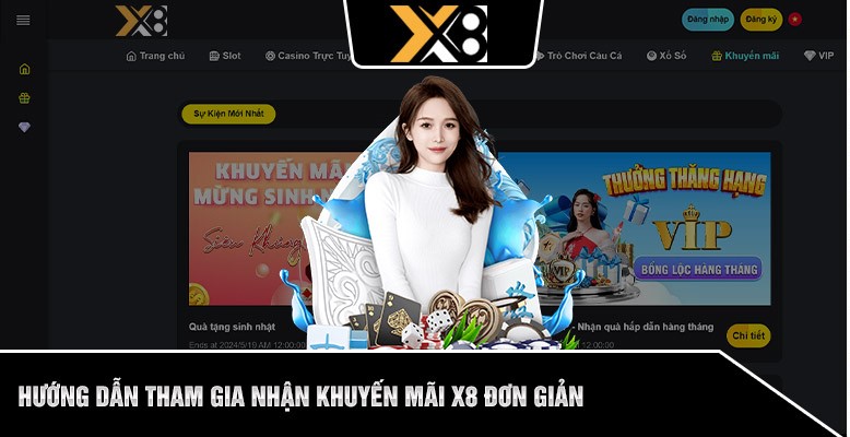 Hướng dẫn cách nhận khuyến mãi tại cổng game X8