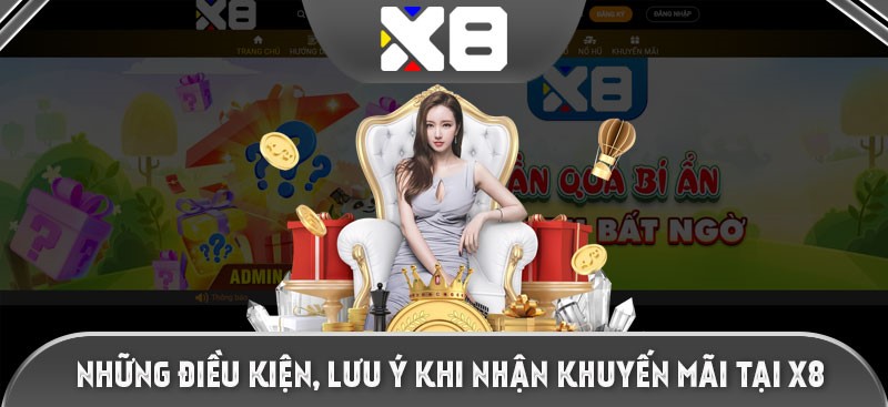 Lưu ý khi nhận khuyến mãi game bài tại X8